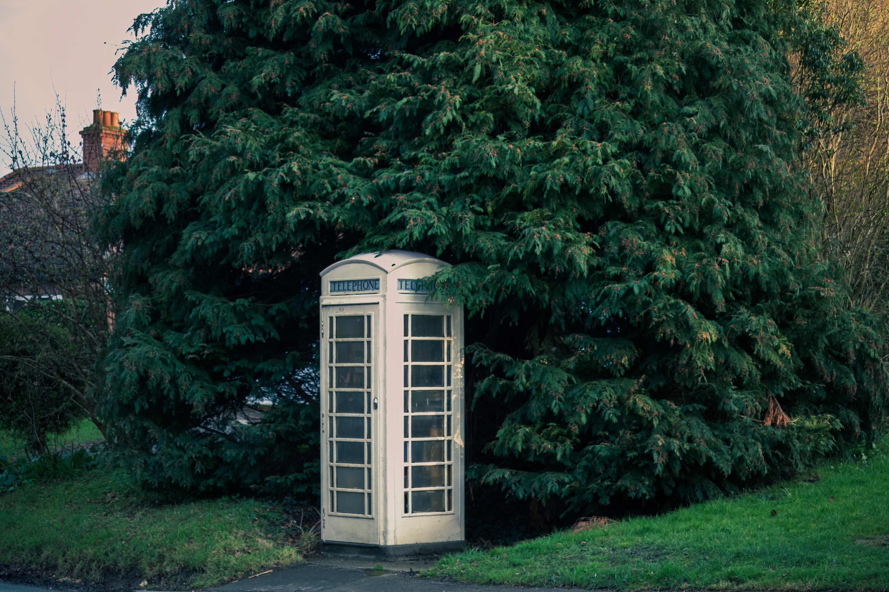 Cream Phone Box